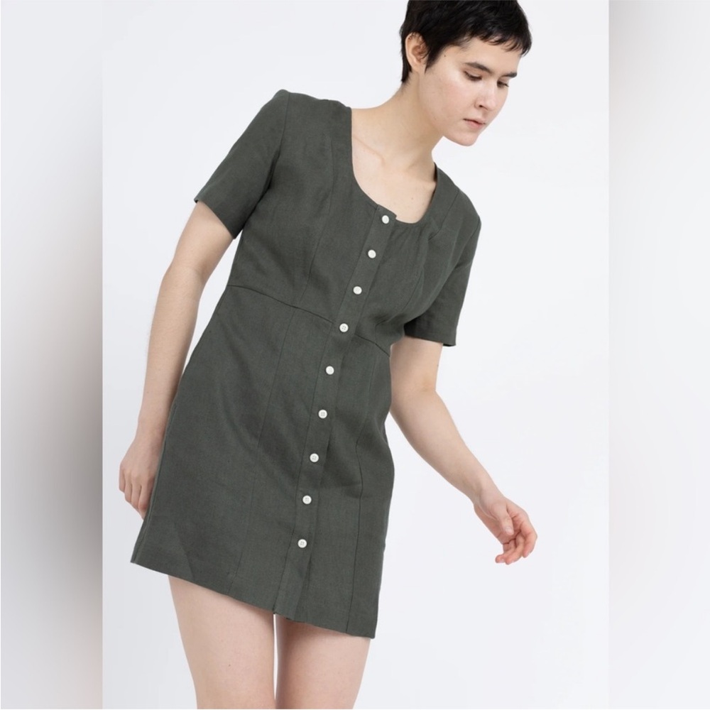 Ilana Kohn Oscar dress in Olive